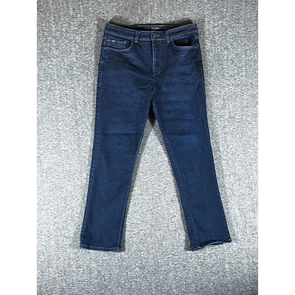 Mack‎ Weldon Silver Denim Mens 34x30 Fits 34x28 Selvedge Blue Straight Leg Jeans